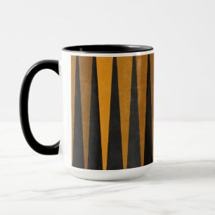 Geometric Black Yellow Mug
