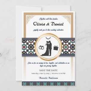 Geometric Bliss Wedding Invitation