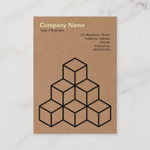 Geometric Blocks - Cardboard Business Card
