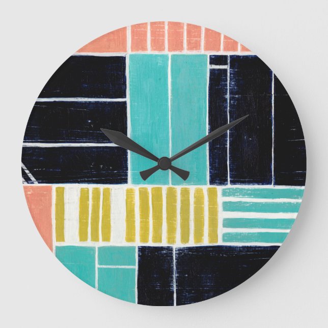 Geometric Blocks Large Clock (Front)
