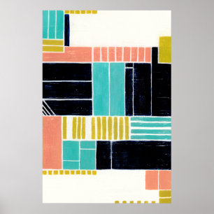 Geometric Blocks Poster
