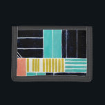 Geometric Blocks Tri-fold Wallet<br><div class="desc">Geometric Blocks. Artist: Grace Popp. Image ID: 150774FN.</div>