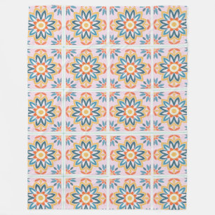Geometric Bloom Fleece Blanket