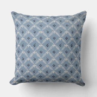 Geometric Blue Pattern Cushion