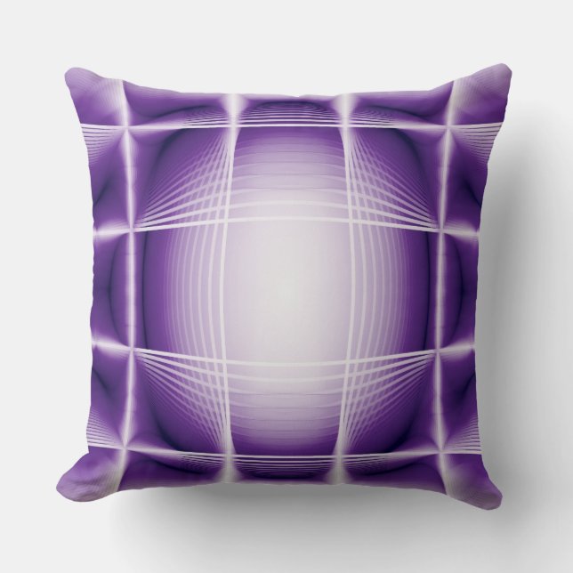 Geometric blue structure cushion (Front)