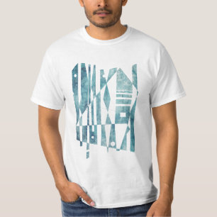 Geometric blues T-Shirt