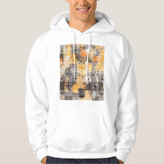 Geometric Boho Tribal Distressed Pattern Hoodie