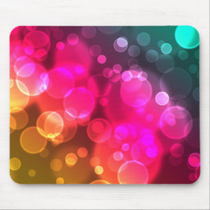 Geometric Bokeh Bubbles Mousepad