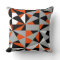 Geometric Bold Retro Funky Orange Black White