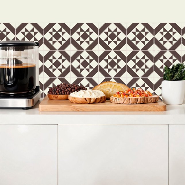 Geometric brown tile floor inspiration (Creator Uploaded)