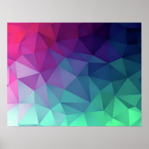 Geometric Burst Poster