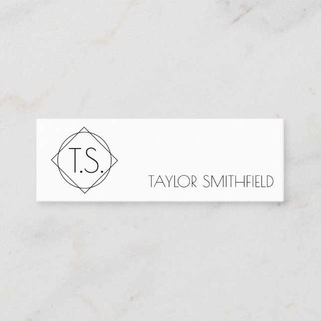 geometric business card (Front)
