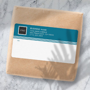 Geometric Business Logo Mailing Shipping Labels