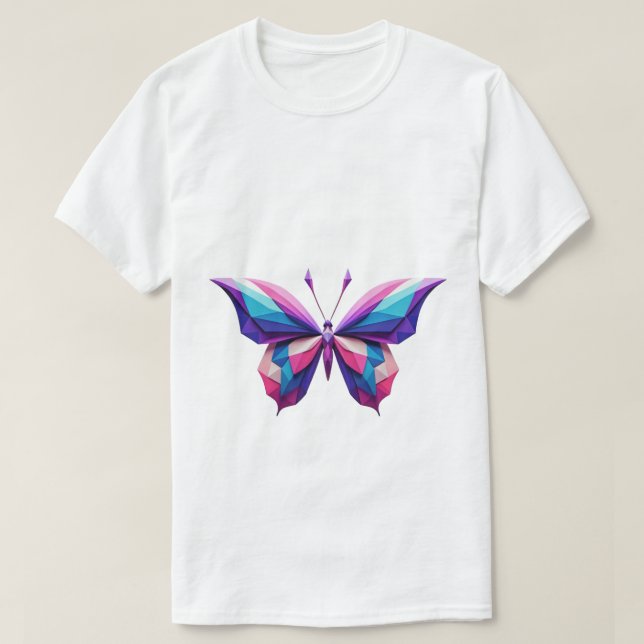 Geometric butterfly T-shirt (Design Front)