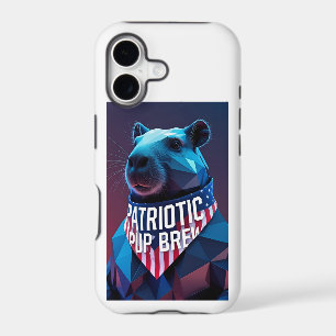 Geometric Capybara Phone Case