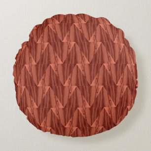 Geometric Cedar Round Pillow