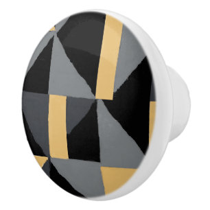 Geometric Ceramic Door Handle - Decor Knob