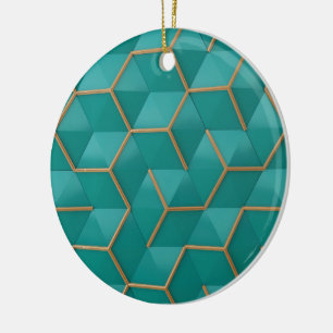 geometric ceramic ornament