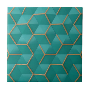 geometric ceramic tile