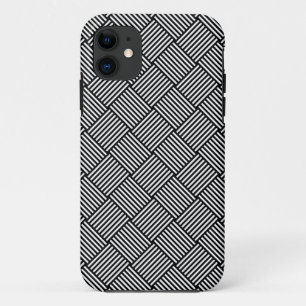 Geometric checked texture iPhone 11 case