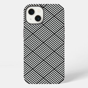 Geometric checked texture iPhone case
