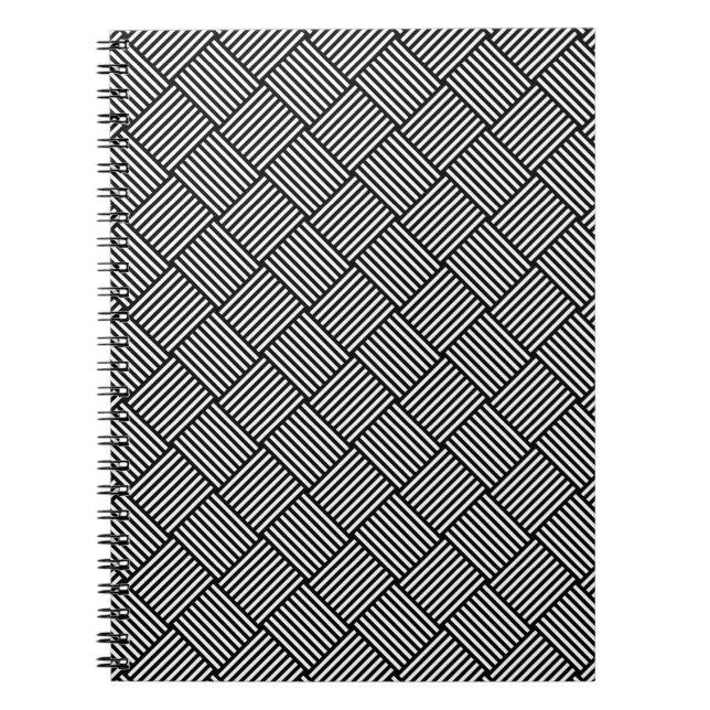 Geometric checked texture notebook (Front)