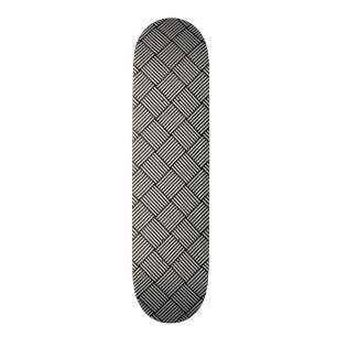Geometric checked texture skateboard