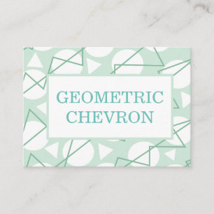 Geometric Chevron Stripes Business Card