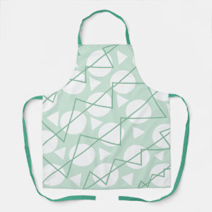 Geometric Chevron Stripes Pattern Kitchen Apron
