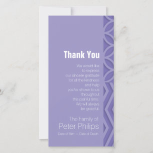 Geometric Choose B Colour Sympathy Thank You Card