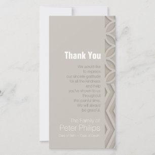 Geometric Choose Colour 3 Sympathy Thank You Card