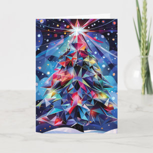 Geometric Christmas Tree Card