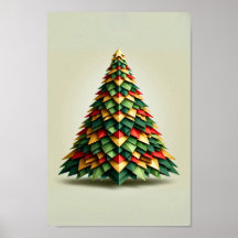 Geometric christmas tree