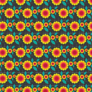 Geometric chrysanthemums apron