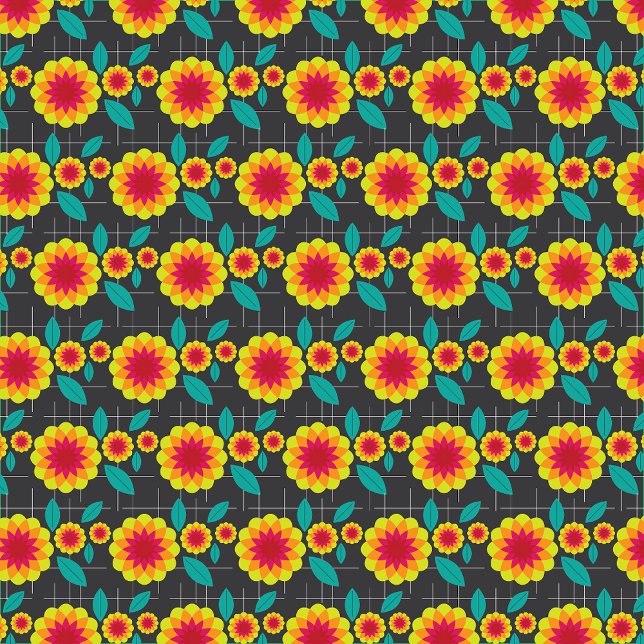 Geometric chrysanthemums apron (Creator Uploaded)