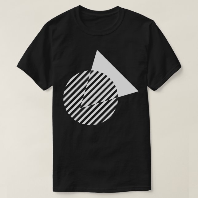 geometric circle and triangle design T-Shirt (Design Front)