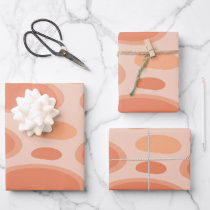 Geometric Circle Art Wrapping Paper Sheet