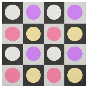 Geometric Circle Dots Pattern Fabric