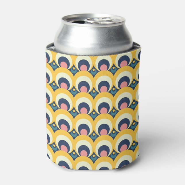 Geometric Circle Pattern Can Cooler (Can Front)