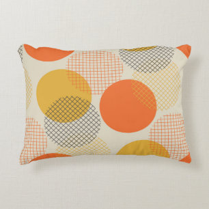 Geometric circle seamless pattern decorative cushion