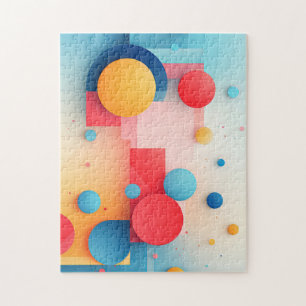 Geometric Circles Jigsaw Puzzle