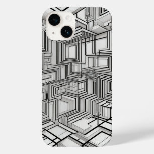 Geometric Circles Line Art Case-Mate iPhone 14 Case