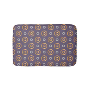 Geometric Circles Pattern Bath Mat