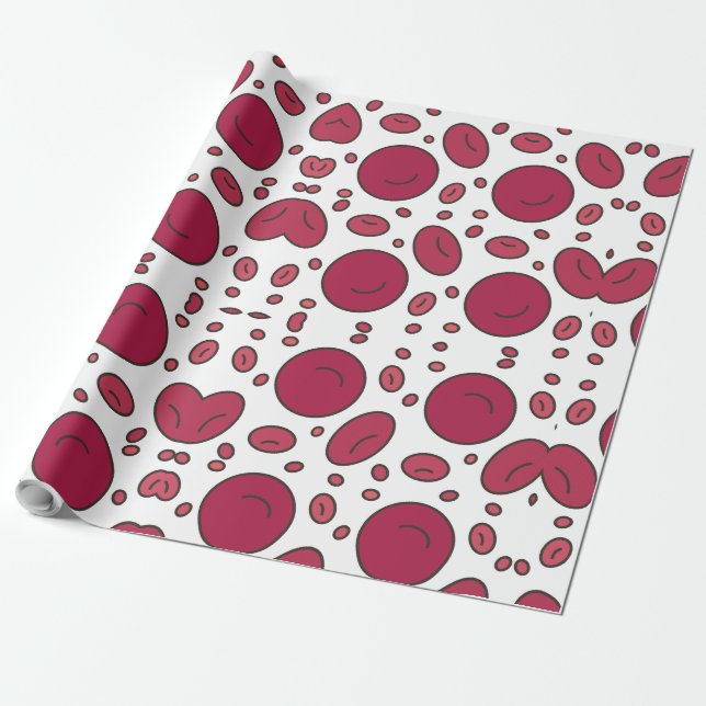 Geometric circles shape design  wrapping paper (Unrolled)