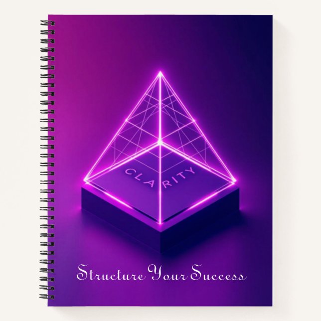 Geometric Clarity Triangle | Directional Strategy  Notebook (Front)