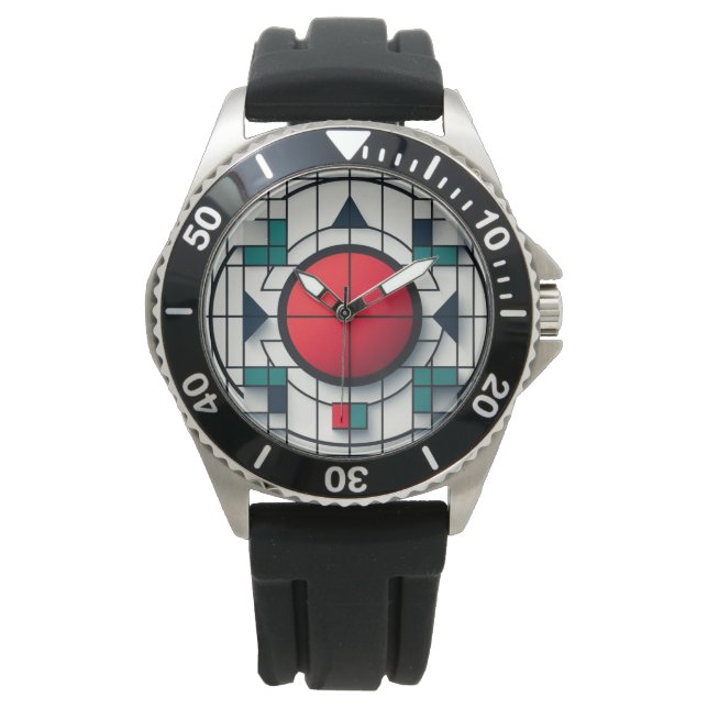 Geometric clock watch (Front)