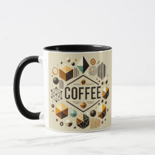 Geometric Coffee Lover  Modern and Stylish Design Mug
