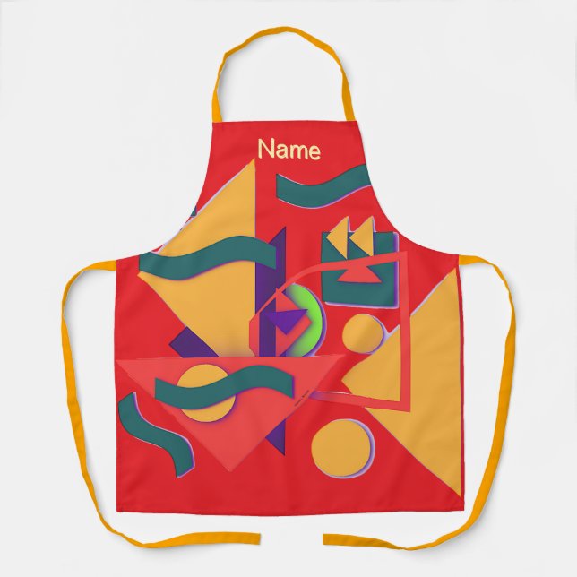 Geometric Collage  Apron (Front)