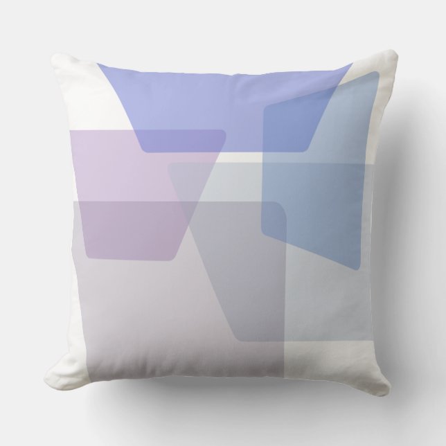Geometric Colour Abstract Style Throw Pillow (Front)
