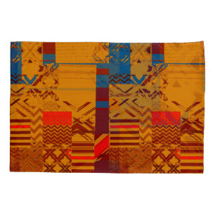 Geometric Colour‑Blocked Motif Modern Pillowcase